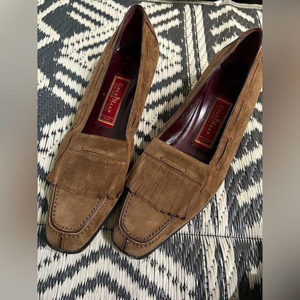 Vintage Brown‎ Suede Cole Haan Kitten Heels